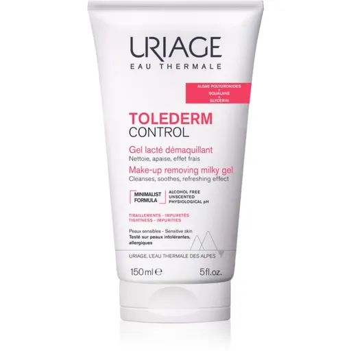 Uriage Toléderm Control Make-up Removing Milky Gel čisticí a odličovací gel 100 ml