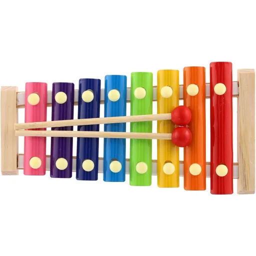 Xylofon dřevo-kov 24cm v krabici 25x13x4cm