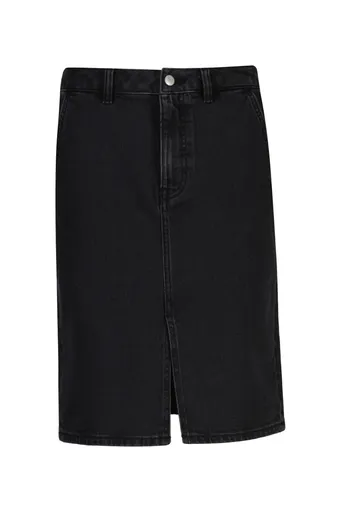 SUKNĚ GANT DENIM PENCIL SKIRT BLACK WORN IN