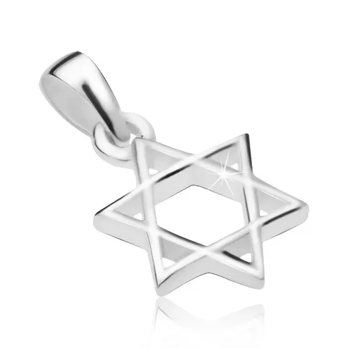 Přívěsek ze stříbra 925, Davidova hvězda