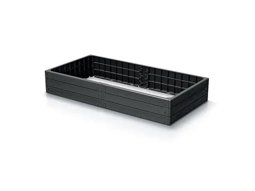 Vyvýšený záhon BASE WOODY antracit 149,2cm - zánovní