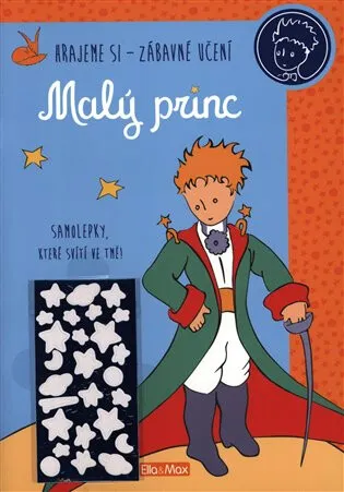 MALÝ PRINC – Kniha aktivit, modré svítící samolepky