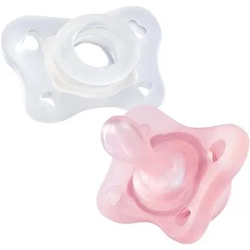 Chicco celosilikon Mini Soft dívka 2 ks, 0–2m (8058664128419)