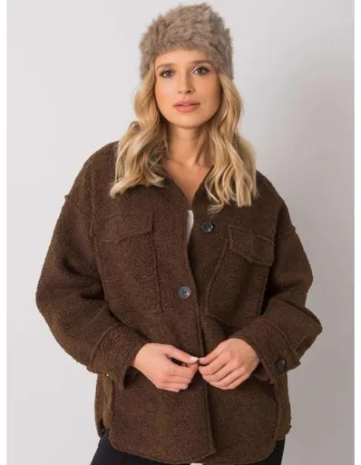 Dámská čepice kožešinová tmavě béžová