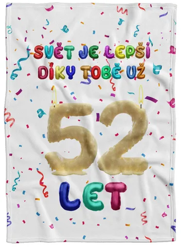 Deka Svět je lepší díky Tobě (věk: 52, Podšití beránkem: NE)