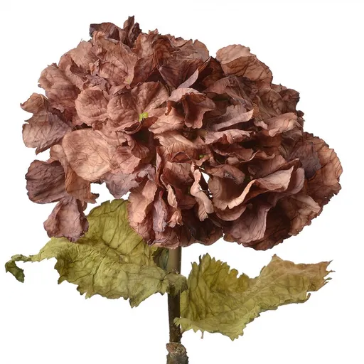 Fialová dekorační květina hortenzie Hydrangea - 10*10*55 cm 6PL0333PA