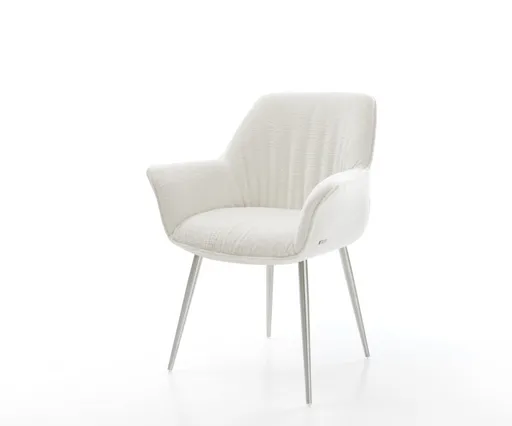 Jídelní židle Keila-Flex s područkami bouclé měkký béžová 4