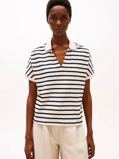 Tommy Hilfiger dámské pruhované polo tričko WW0WW44512 XS