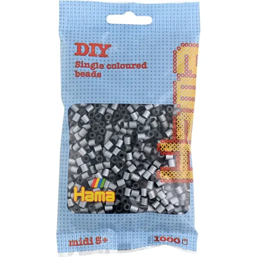 Hama H207-62 Midi Stříbrné korálky 1000 ks