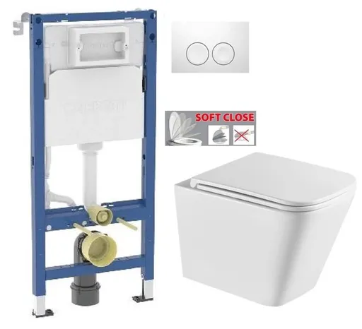 GEBERIT DuofixBasic s bílým tlačítkem DELTA21 + WC INVENA FLORINA WITH SOFT, včetně soft/close sedátka 458.103.00.2 21BI FL1