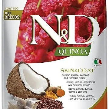 N&D QUINOA grain free dog skin & coat herring & coconut 7 kg (8010276035653)