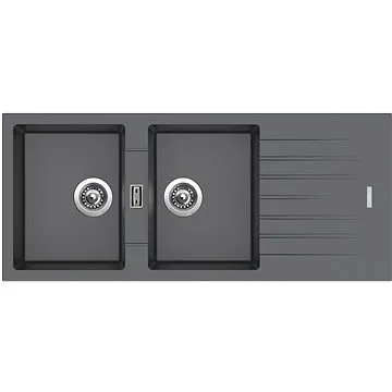 SINKS PERFECTO 1160 DUO Titanium (ACRPE1160500272)