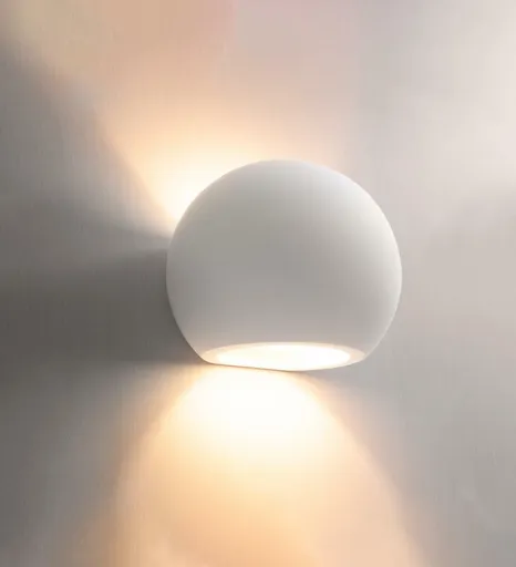 CENTURY JESSY nástěnné sádrové svítidlo 150x125x115mm bílá