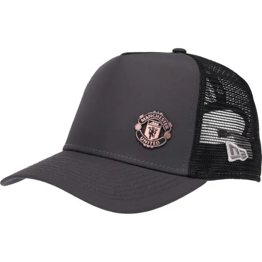 New Era BRONZE EF TRUCKER MANUTD Kšiltovka, tmavě šedá, velikost UNI