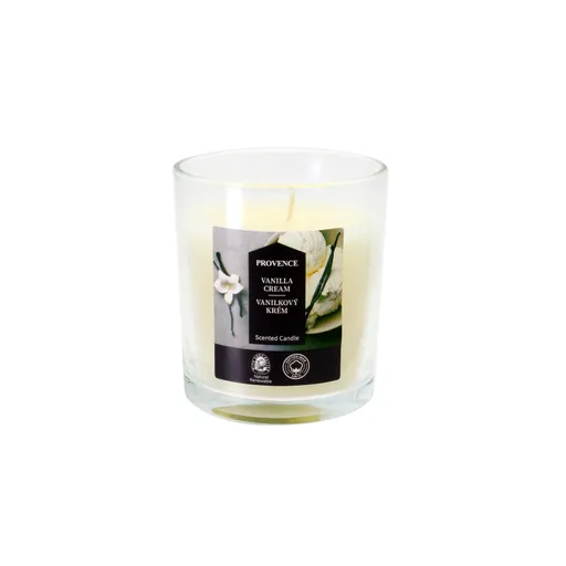 Vonná svíčka ve skle PROVENCE 20 hodin vanilkový krém