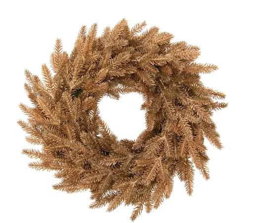 Bronzový vánoční smrkový věnec M - Ø 40*10 cm J-Line by Jolipa