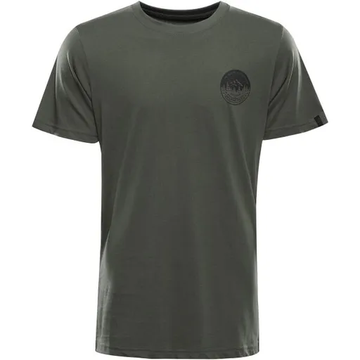 ALPINE PRO TERMES 3 Pánské tričko, tmavě zelená, velikost 5XL