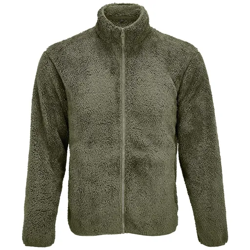 SOL'S Fleecová chlupatá mikina Finch - Army | M