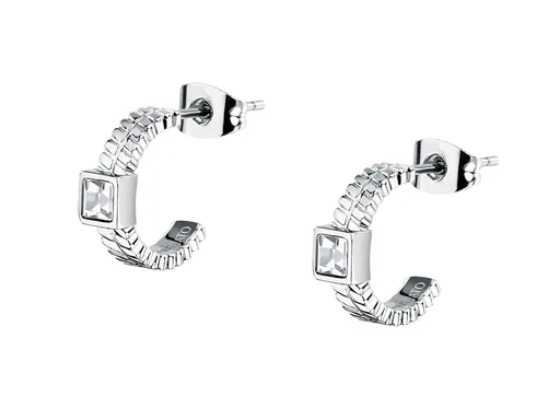 Morellato Ocelové náušnice s čirými krystaly Gioia SAVY44