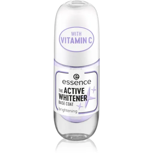 essence Active Whitener podkladový lak na nehty s bělicím účinkem 8 ml