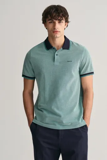 POLOKOŠILE GANT 4-COL OXFORD SS PIQUE OCEAN TURQUOSIE