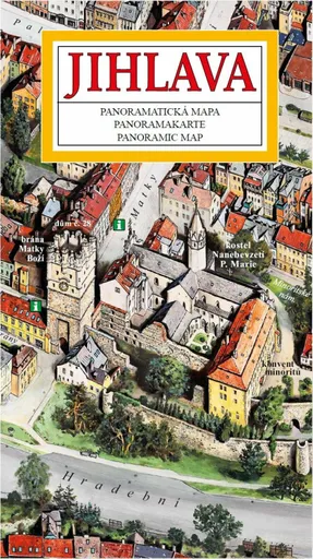 Jihlava - Panoramatická mapa / česky, anglicky, německy - Tomáš Rygl