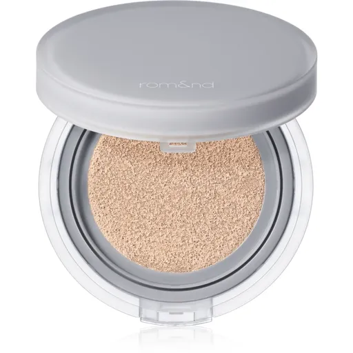 rom&nd Nu Zero Cushion lehký ochranný make-up v houbičce pro rozjasnění pleti odstín 02 Pure 21 15 g