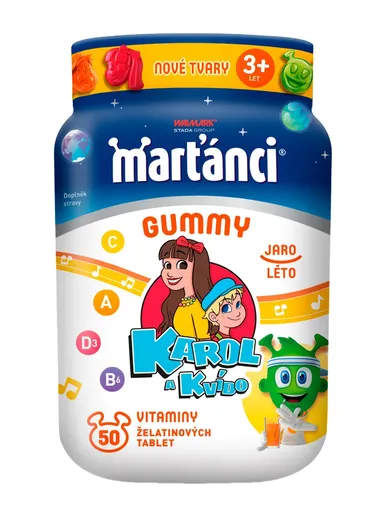 Marťánci Gummy Karol a Kvído jaro-léto 50 želé tablet