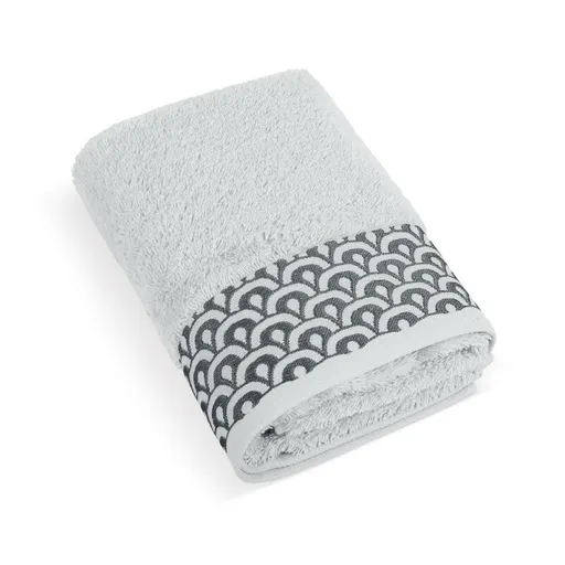 Bellatex Froté ručník Krajka světle šedá, 50 x 100 cm