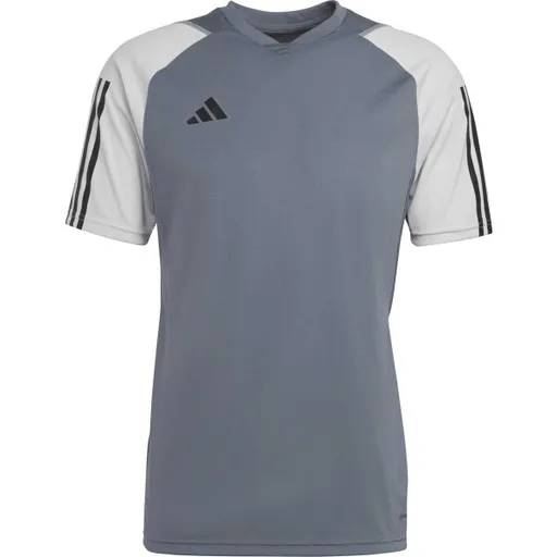 adidas TIRO23 COMPETITION JERSEY Pánské sportovní triko, šedá, velikost