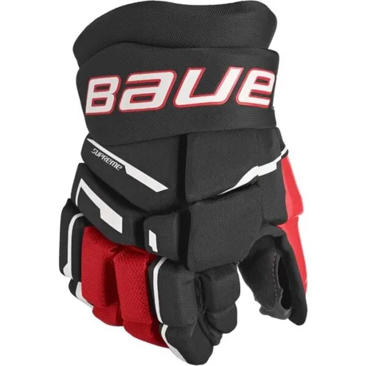 Bauer SUPREME M3 GLOVE-INT Juniorské hokejové rukavice, černá, velikost