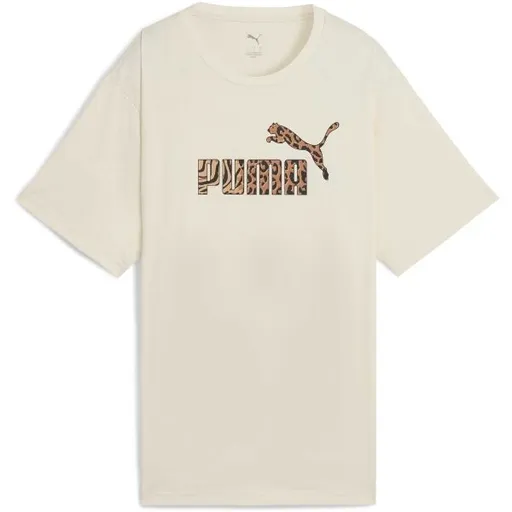 Puma ESSENTIALS GRPHIC ANIMAL RELXED TEE Dámské triko, béžová, velikost