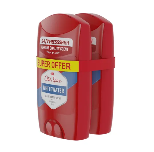 Old Spice Whitewater Pánský tuhý deodorant 2x50 ml