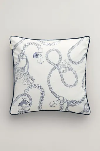 DEKORAČNÍ POVLAK NA POLŠTÁŘ GANT SATEEN SAILING PRINT CUSHION 50x50 EGGSHELL
