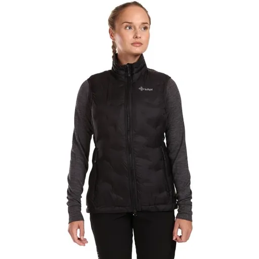 KILPI NAI Dámská zateplená vesta, černá, velikost