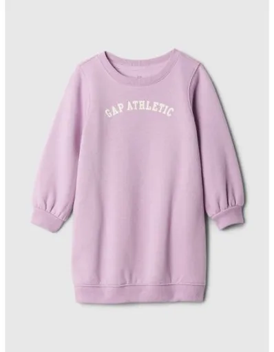 Baby mikinové šaty s logem