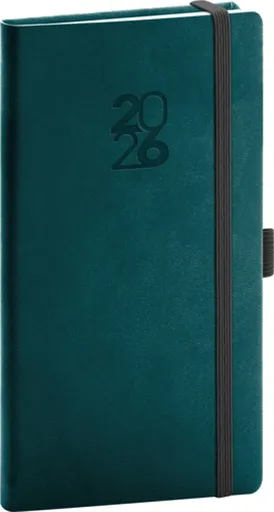 Kapesní diář Aprint Top 2026 petrolejový