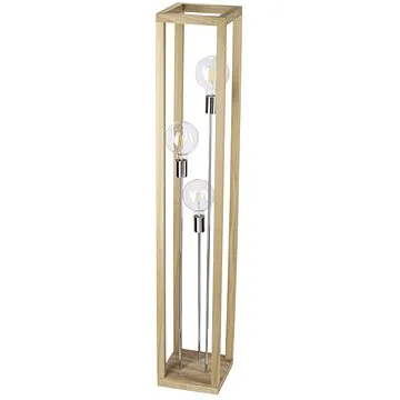 Stojací lampa KAGO 3xE27/60W/230V matný dub (113365)