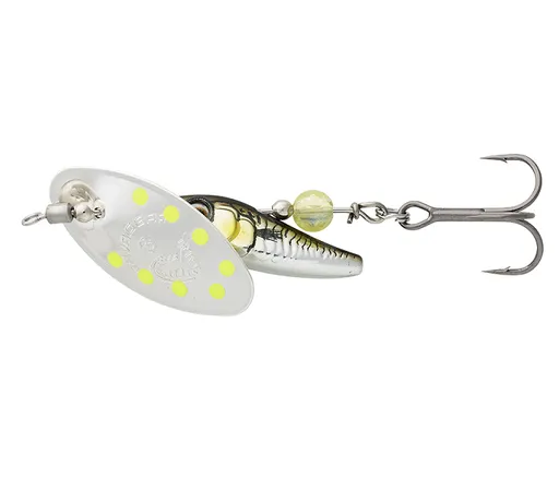 Savage gear třpytka sticklebait spinner green silver ayu - 1 4,5 g