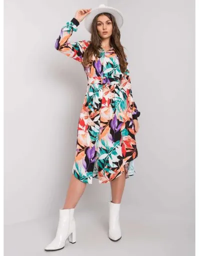 Dámské šaty s páskem NAHIA černé