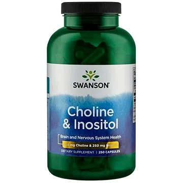 Swanson Cholin & Inositol, 250 mg, kapslí (87614010397)