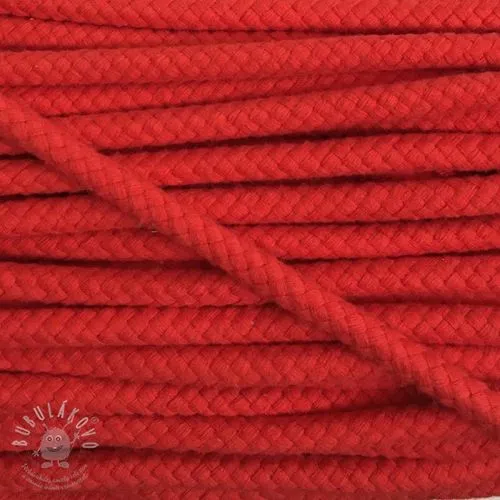 Bavlněná šňůra 8 mm red