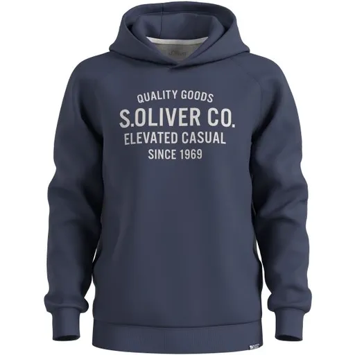 s.Oliver SWEATSHIRT OVERSIZE Pánská mikina, tmavě modrá, velikost XXL