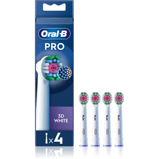 Oral-B PRO 3D White náhradní hlavice pro zubní kartáček 4 ks