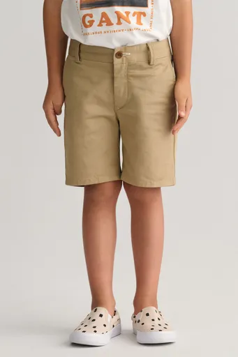 ŠORTKY GANT REGULAR CHINO SHORTS DARK KHAKI