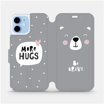 Flipové pouzdro na mobil Apple iPhone 12 mini - MH06P Be brave - more hugs (5903516373413)