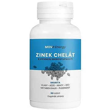 MOVit Zinek Chelát 15 mg 90 tbl. (8594202100016)
