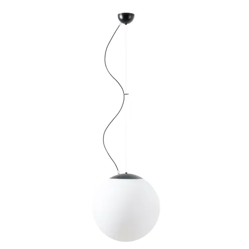 OSMONT ADR61326 ADRIA L3 závěsné skleněné svítidlo černá / bílá IP40 3000 K 27W LED