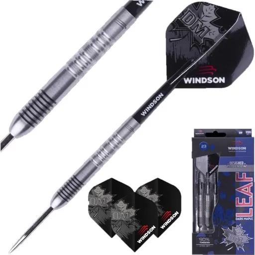Windson DARK MAPLE LEAF 23 G Set šipek s kovovými hroty, mix, velikost