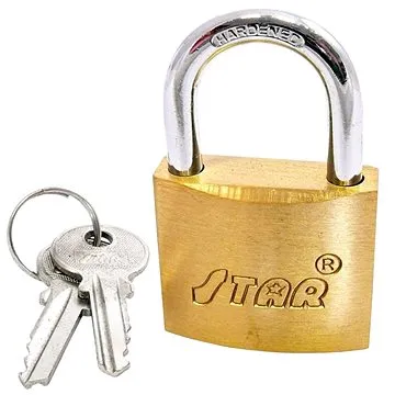 STAR - Visací zámek 20HS - 35 mm oko, se 2 klíči v balení (330035)